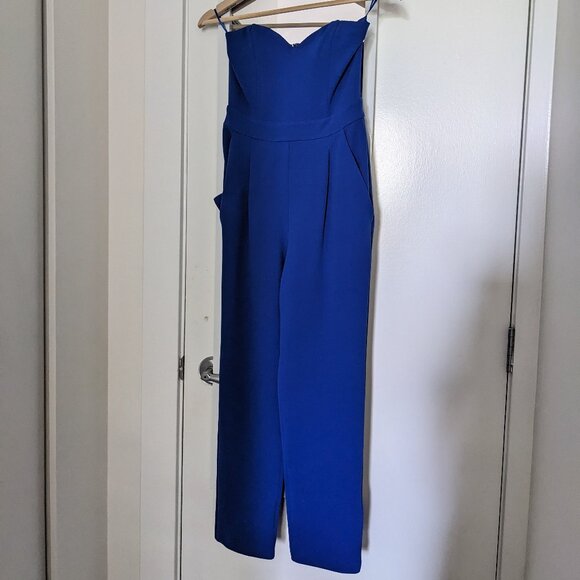 NEW Women's Strapless Jumpsuit, cobalt, Size 00 - Picture 5 of 5